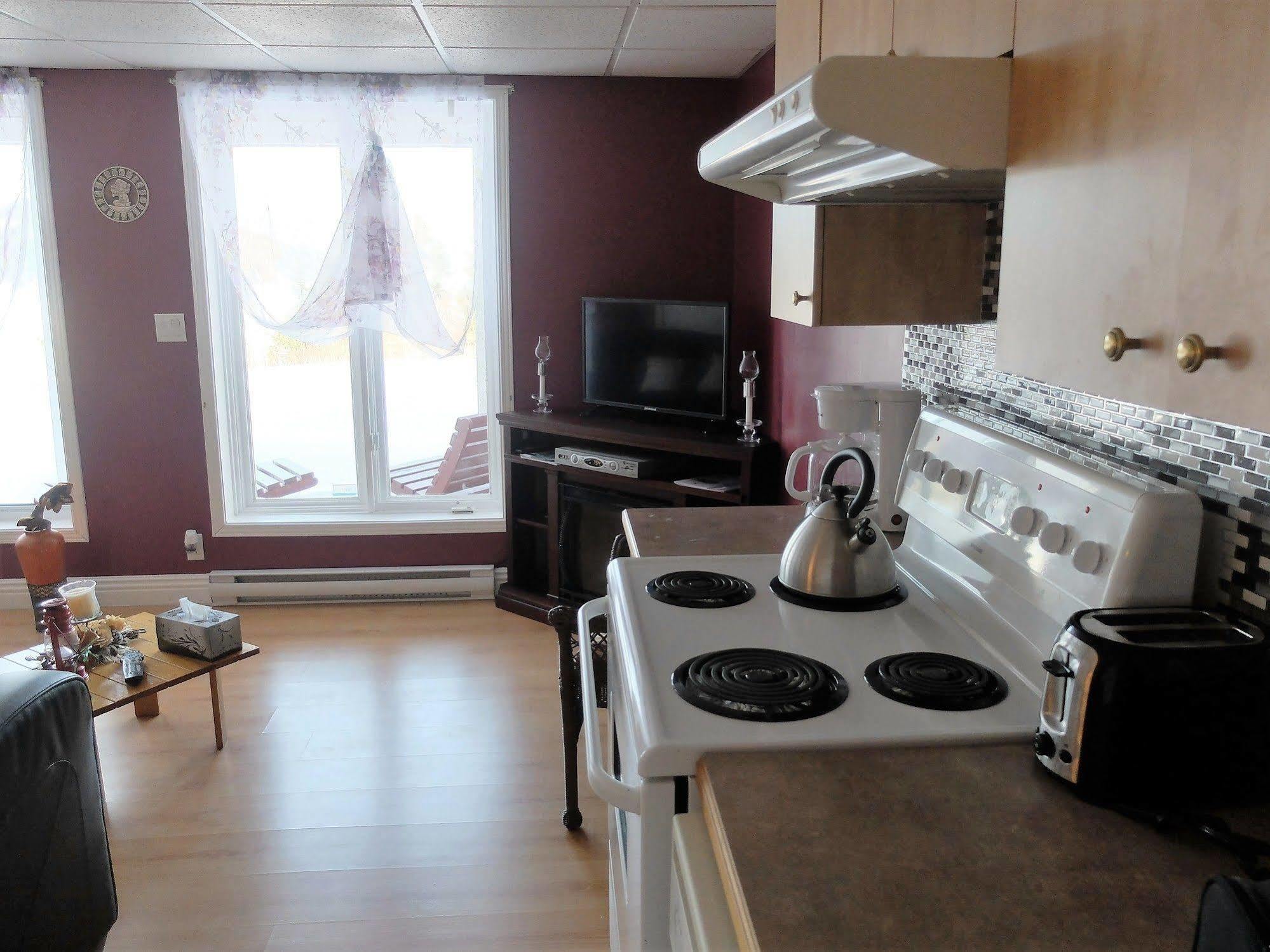 Apartmán Panoramique Du Fjord LʼAnse-Saint-Jean Exteriér fotografie
